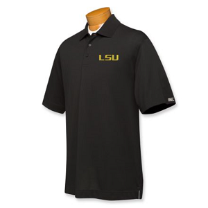 LSU Tigers B&T CB DryTec Championship Polo - Black